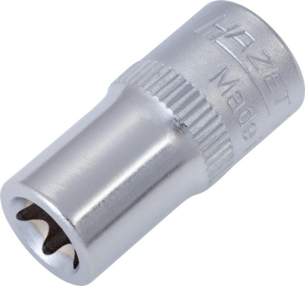 Hazet Steckschlüsseleinsatz TORX®, Vierkant hohl 6,3 mm (1/4 Zoll), Außen TORX® Profil, E8, 850-E8