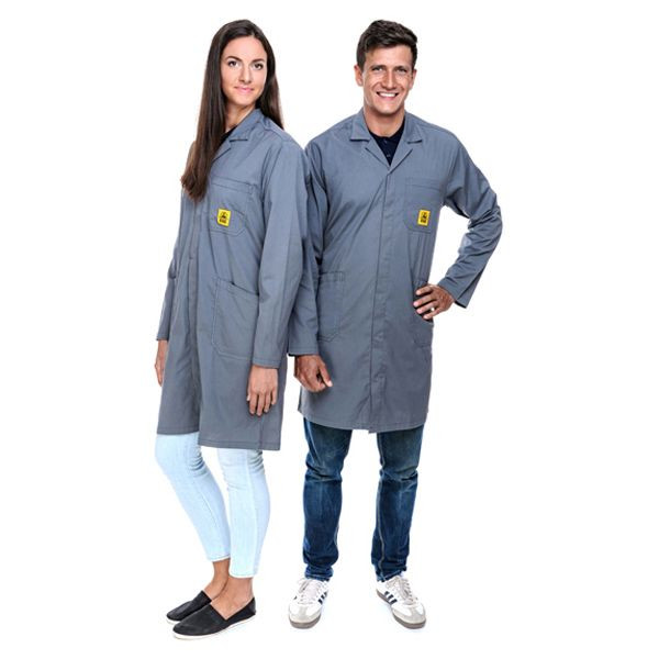 SafeGuard ESD-Arbeitsmantel "Pro-Line", grau, Größe 5XL, DSWL41052