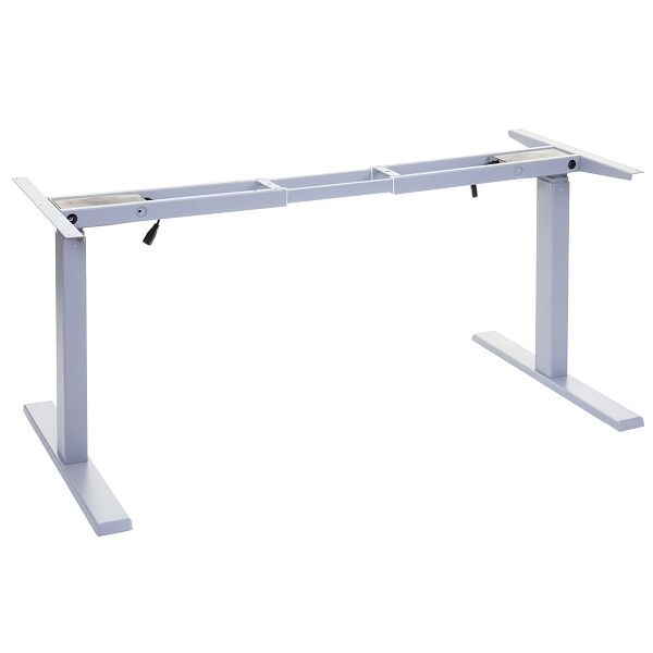 Mendler Gestell HWC-D40, variables Tischgestell für Schreibtisch, elektrisch höhenverstellbar Memory 29kg, grau, 62766