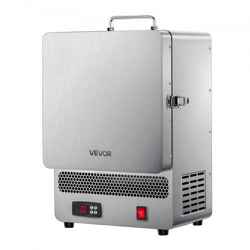 VEVOR Tisch-Schmelzofen 1500 W leistungsstarker elektrischer Ofen 1200 maximale Temperatur, Goldschmelzofen aus Edelstahl, Silber, ZMKXXDL1500WLT2AY001V2