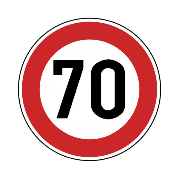 Stein HGS Zulässige Höchstgeschwindigkeit km/h (Wunschangabe) Nr. 274, 600 mm / RA1 / Alform, 70 km/h, 274-212-70