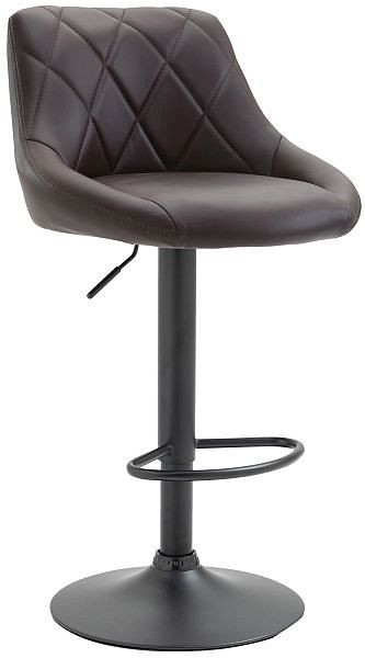 CLP Barhocker Lazio Kunstleder schwarz, braun, 321753