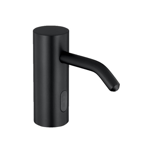 Benkiser Metrix Fashion Seifenspender, Elektronik Waschtisch-Seifenspender für 12V Netzbetrieb, inkl. 1L Flasche & -halterung, schwarz, 1990823-F02