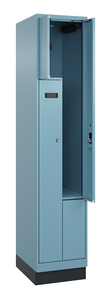 C+P Z-Spind Evolo PLUS, Sockel, 2 Fächer, 1950x400x500mm, 0010/0010, Zylinderschloss, 049023-122 S10043