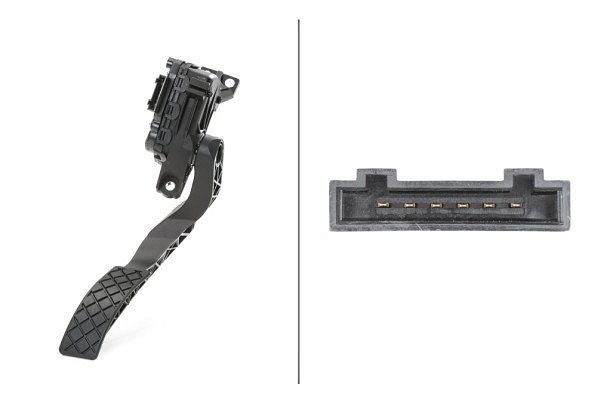HELLA Sensor, Fahrpedalstellung, für Linkslenker, 6-polig, Schaltgetriebe, 6PV 008 376-701