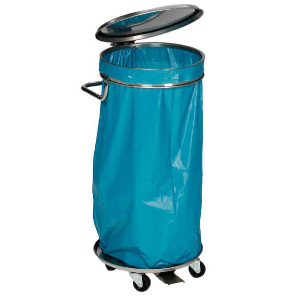 Stein HGS Müllsackständer -Cubo Sancho- 120 Liter aus Edelstahl, fahrbar, 17358