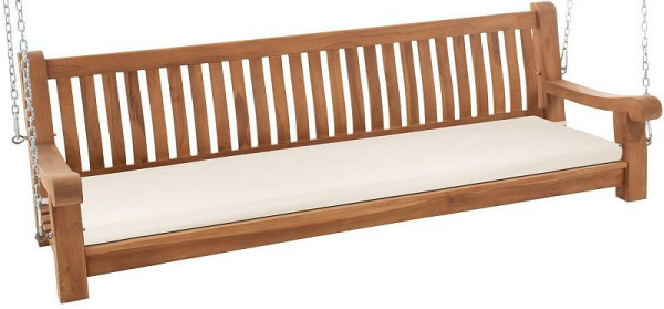 CLP Schaukelbank Joyce mit Sitzkissen 200 cm teak, creme, 327262