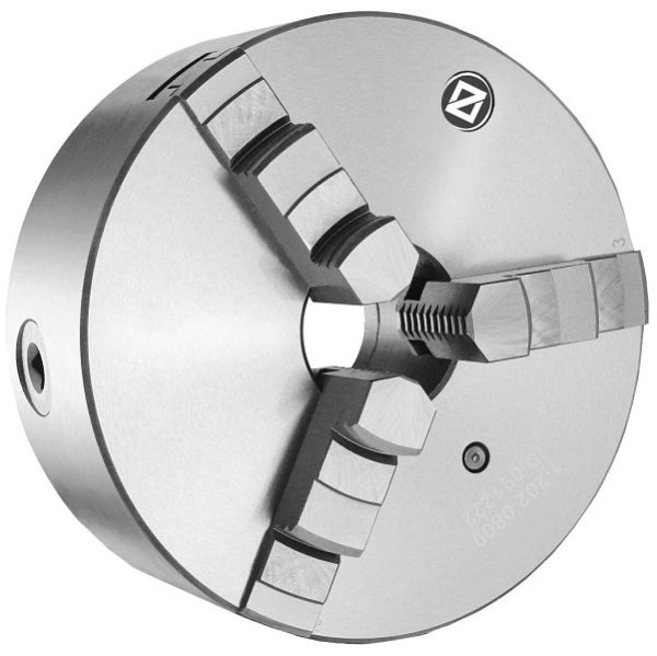 MACK 3-Backen-Drehfutter 125 mm, Stahl, DIN 6350, einteilige Backen, ZE-8353-125