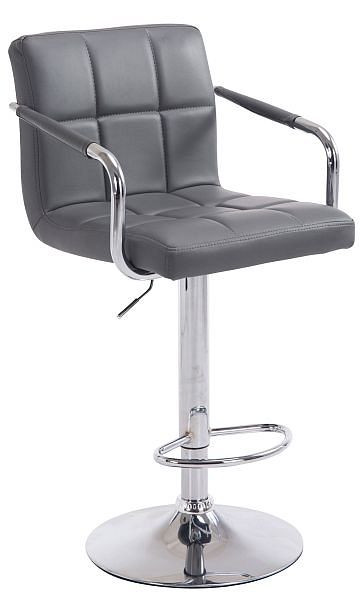 CLP Barhocker Lucy V2 chrom, grau, 10606408, 4250420280346