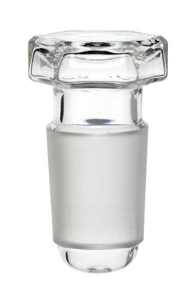 Rettberg Sechskant - Hohlstopfen, NS 5/13, spitz geschlossen (Form C), Borosilikatglas 3.3, 134039105