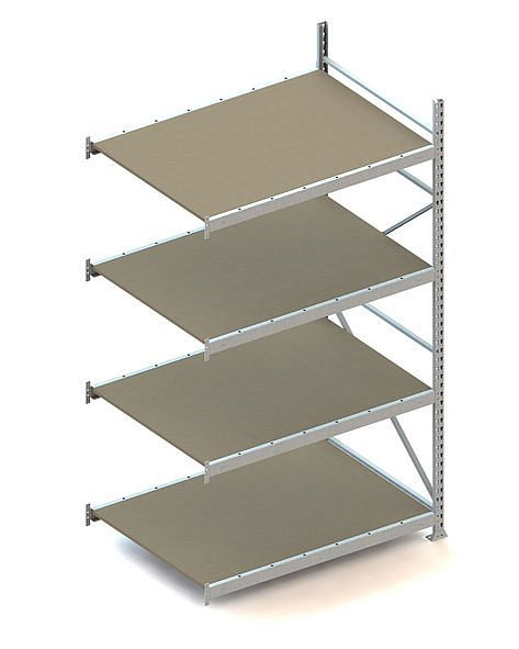 Meta MINI-RACK AR 2500x1400x1050 mm, verzinkt, mit Spanplatten, Bodenanzahl: 4, 20051282
