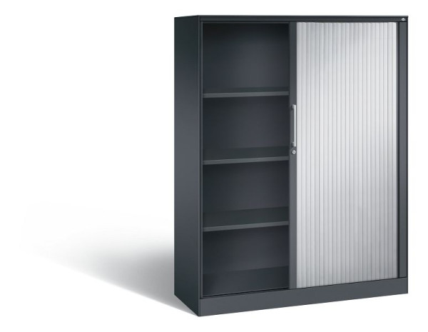 C+P Rollladenschrank Asisto, H1639xB1200xT435mm, Farbe: Schwarzgrau / Weißaluminium, Bügelgriff, 4 OH, 143011-000 S10032