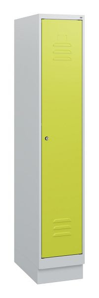 C+P Umkleidespind Classic PLUS, Sockel, 1630x300x500mm, 7035/0024, Zylinderschloss, 0800205-10 S10025
