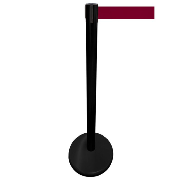 Stein HGS Personenleitsystem -P-LINE Future-, Metall/ schwarz, burgunder, mit Gurtendstück (Standard), 12796-1502