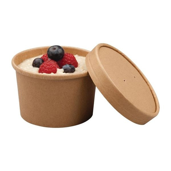 Colpac Recycelbare, mikrowellengeeignete Suppenbecher 225ml, VE: 500 Stück, FA366