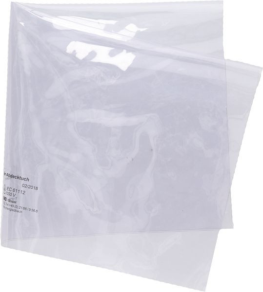 KS Tools Abdecktuch mit Schutzisolierung, transparent, 130mm, 117.2303