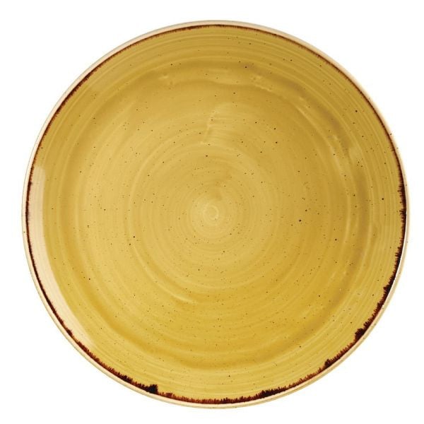 Churchill Stonecast, runder Coupe-Teller, Senfkorngelb, 288 mm, (12 Stück), DF784