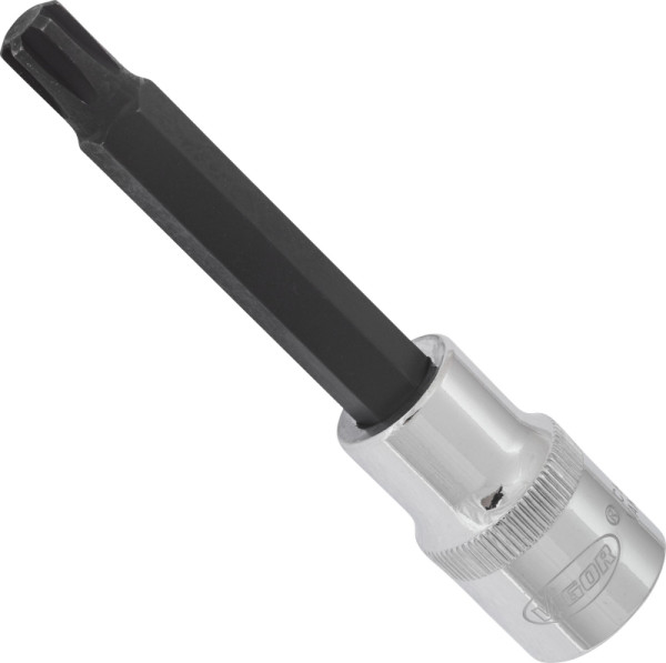 VIGOR RIBE Schraubendreher-Einsatz, Vierkant hohl 12,5 mm (1/2 Zoll), Innen Keilprofil Ribe-CV, M9, Länge: 100 mm, V2215