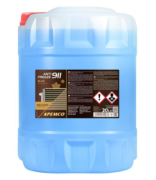 PEMCO 911 Kühlerfrostschutzmittel (-40), VE: 20 l, PM0911-20