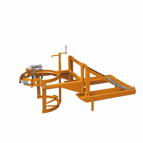 Eichinger Industrie Fasskipper oben und unten Halterung, Kurbel, 1 x Fass reinorange, 22350100000000