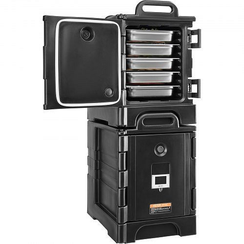 VEVOR Isolierter Speisenbehälter 75 L x 2 mit Doppelschnallen & Griffen, Warmhaltebox für Gastronomie и Restaurant, SPBWXHSLLDPEMIT1WV0