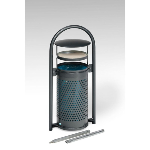 STEIN HGS Rohrbogenständer RB 002, Rohrbogenständer RB 002 zum Einbetonieren, Antiksilber, Antiksilber, 82052.0001