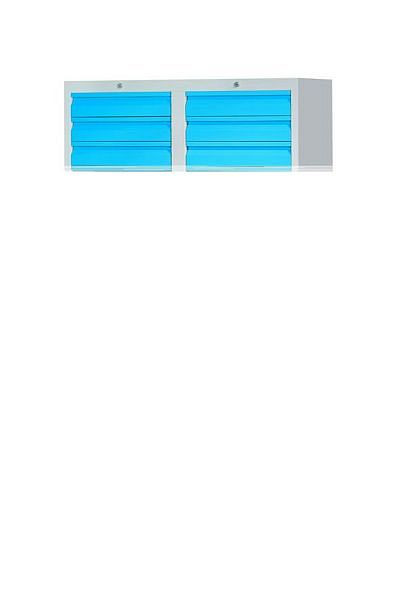 Pavoy Schubladenschrank Gleitführung, 1800/1000/500, Zylinderschloss, 2 Reihen, 22x100, 6x200, 43447-100-003-910735