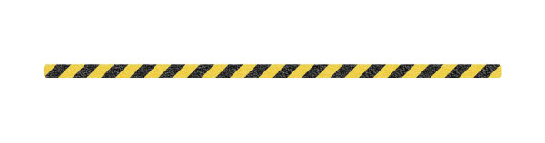 Moedel Trittschutzstreifen gelb/schwarz, Aluminium, Antirutsch, 25x800 mm, 55615