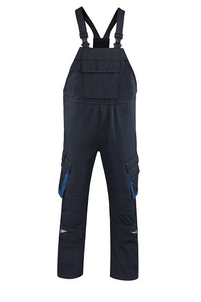 ROFA Latzhose 2212 - zweilagig, Größe 48, Farbe 560-granitgrau-royalblue, 5122212-560-48