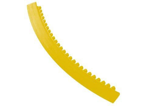 DENIOS Kantenleiste, männliche Verbindung, gelb, 45° Winkel, 91 cm lang, 247-746