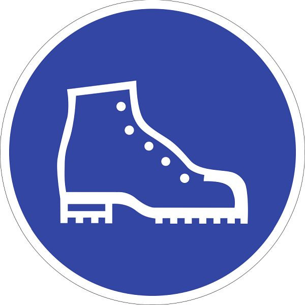 Moedel Sicherheitsschuhe benutzen, Folie, Ø 315 mm, 52113