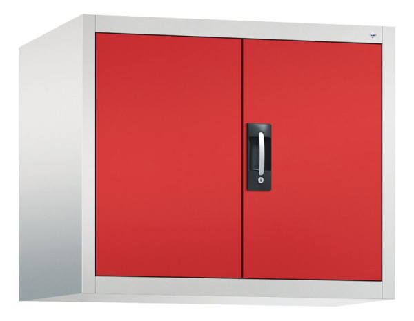 C+P Aufsatzschrank Acurado, H790xB930xT600mm, Farbe: Lichtgrau / feuerrot, Muldengriff, 9295-000 S10015