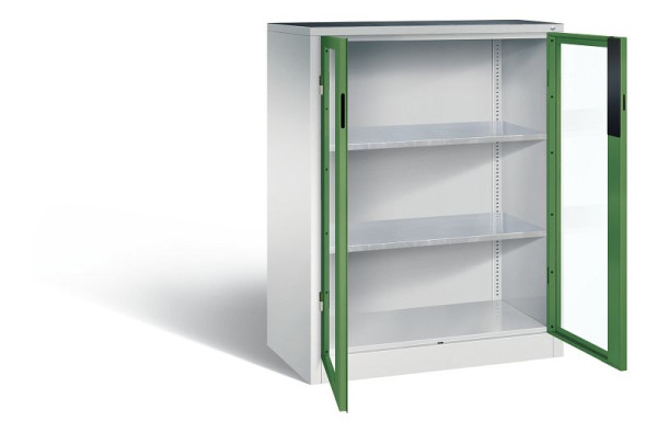 C+P Werkzeugschrank Acurado, H1200xB930xT500mm, Farbe: Lichtgrau / Resedagrün, Muldengriff, 8521-0552 S10017