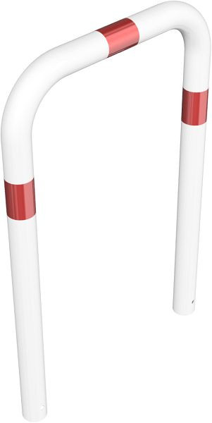 Schake Rammschutzbügel Ø 76 x 2,6 mm ohne Querholm zum Einbetonieren, Gesamtbreite: 750 mm, Gesamthöhe: 1000 mm, 477_05B