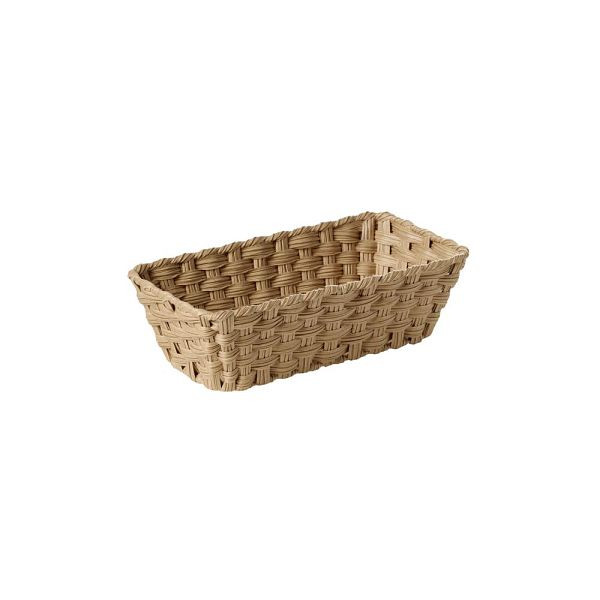 APS GN 1/3 Korb TWIRL - Polypropylen braun, 32,5 x 17,6 cm, Höhe 10 cm, GN-System, mit Edelstahldraht, 40372