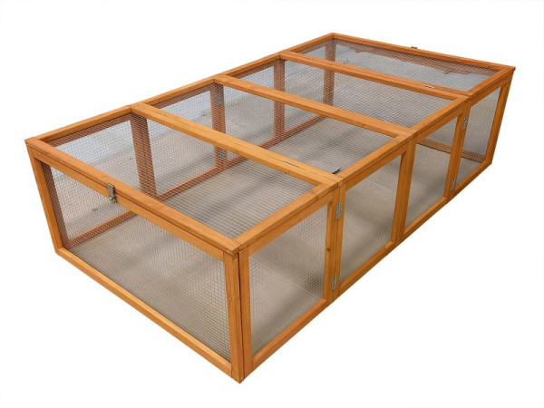 Metra Hasen Kaninchen Freigehege "natur" 181 x 100 x 48,5 cm, 10950