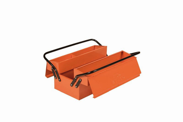 Bahco Metall-Werkzeugkasten, orange, 300x20x190 mm, 3 Fächer, 960100010
