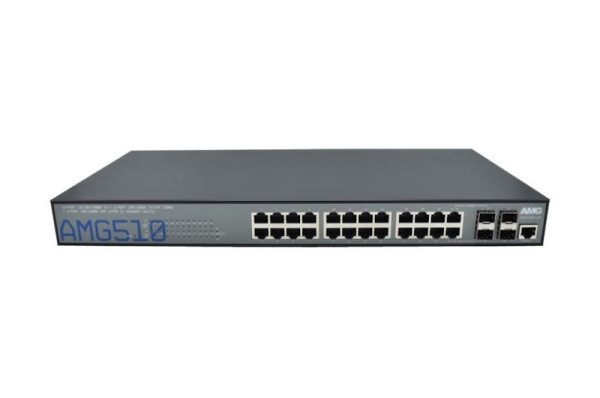 AMG Systems Managed Switch 22(4) x 10/100/ 1GBT RJ45 & 2(4) x 1GFX SFP Slots, AMG510-22G-2C-2S