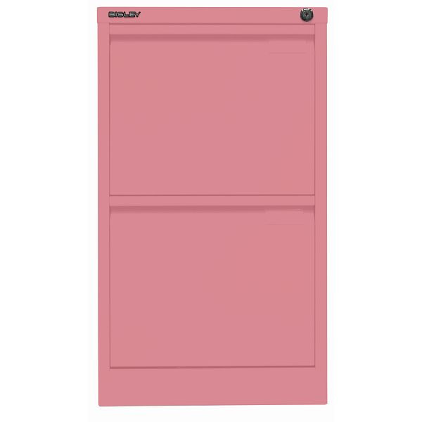 Bisley Hängeregistraturschrank, einbahnig, 2 HR-Schubladen, 601 pink, 3623601