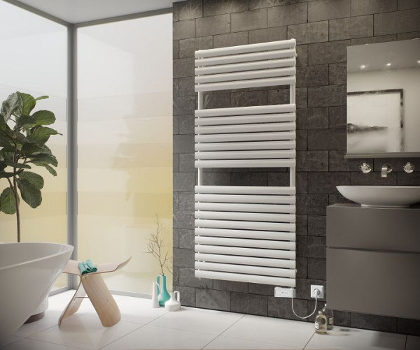 Ximax Elektrischer Handtuchwärmer Nestor 1802 mm x 600 mm 900 Watt Typ 6 Weiß RAL 9003, 11727