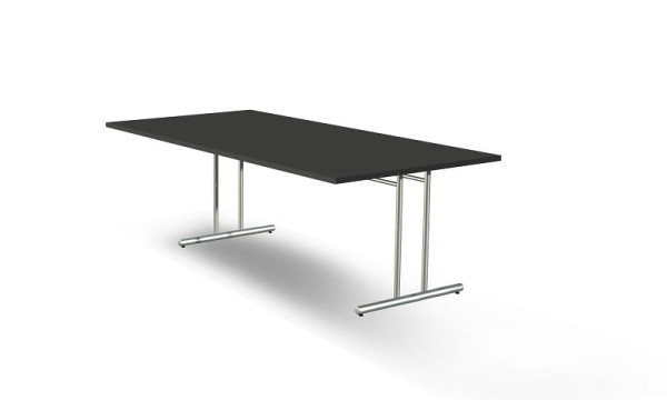 Kerkmann Besprechungstisch, für 6 Personen geeignet, B 2000 x T 1000 x H 720 mm, anthrazit, 11744513