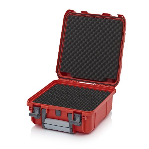 Auer Schutzkoffer Pro Trolley, Blutorange, ohne Schloss, Noppenschaumpolster, CP 4422 B4-2002