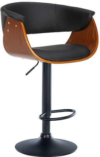 CLP Barhocker Vestal Kunstleder, walnuss/schwarz, 322259