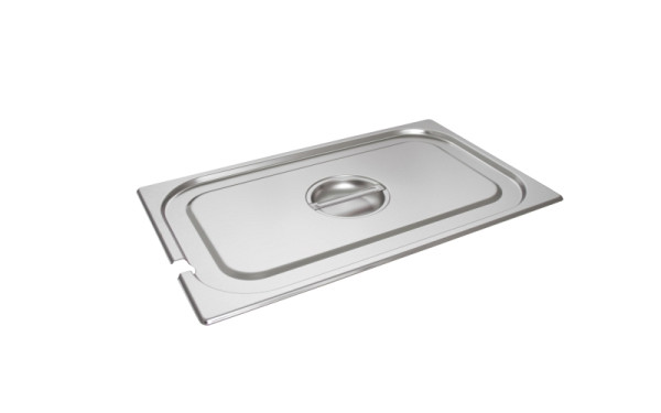 Schneider GN Deckel Edelstahl, mit Löffelaussparung, GN 1/1, 530207, 4028574301817