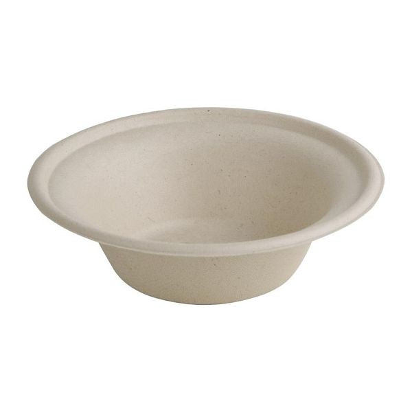 Fiesta Compostable kompostierbare Schalen aus Bagasse rund 31cl (50 Stück), FC543