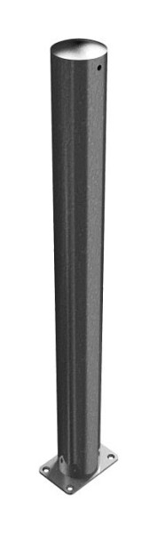 Schake Absperrpfosten Stahlrohr Ø 89 x 2,9 mm ortsfest, für Dübel Befestigung, feuerverzinkt, ohne Öse, 489P