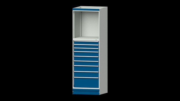ANKE Werkbänke Basisschrank modulares Schranksystem, Modell 4006, 715 x 720 x 2200 mm, RAL 7035/5010, 631.035