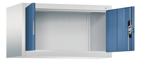 C+P Aufsatzschrank Acurado, H500xB930xT500mm, Farbe: Lichtgrau / Fernblau, Muldengriff, 9284-000 S10295