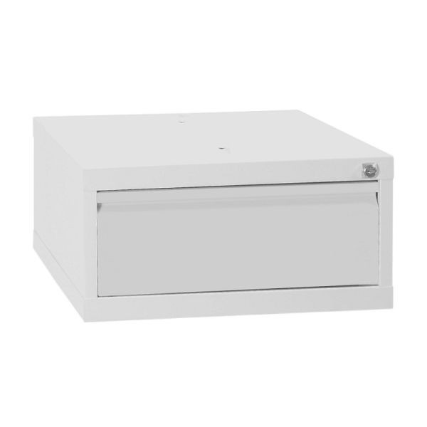 Lüllmann Schubladenmodul, 1 Schublade, 230 x 460 x 550 mm, lichtgrau, 808900