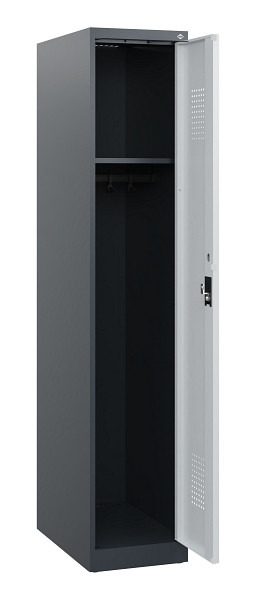 C+P Spind Evolo PLUS, 1 Abteil, 1530x300x500mm, 7016/7035, Zylinderschloss, 0490005-10 S10044